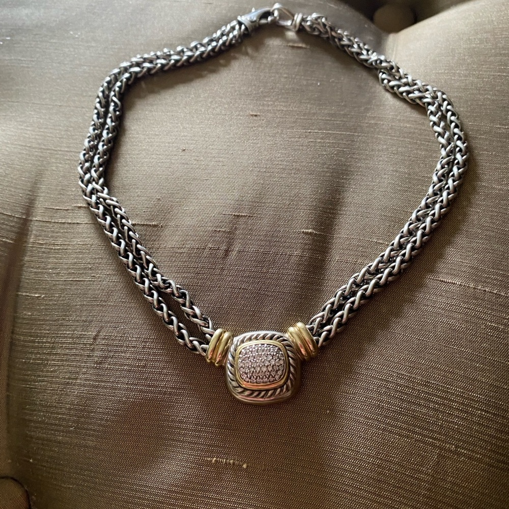 David Yurman Gold and Silver Necklace